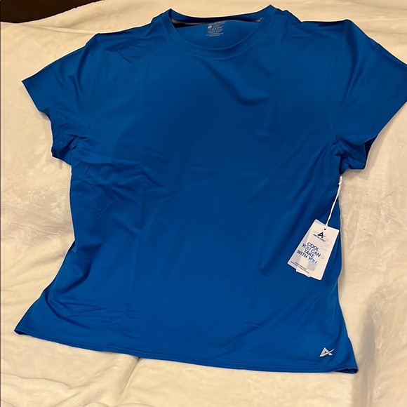 Fitted Blue Short Sleeve T-Shirt - Picture 1 of 6
